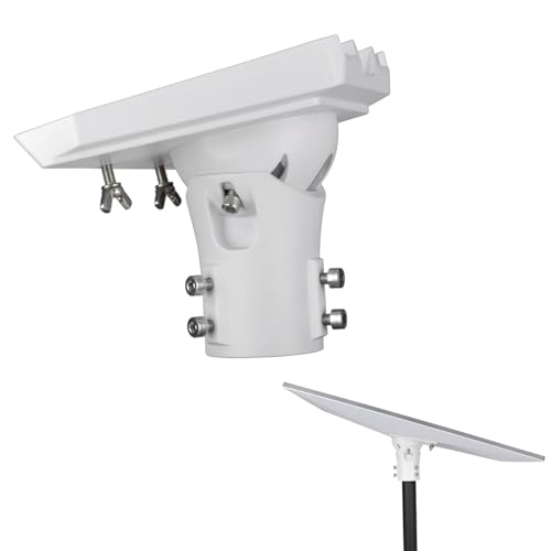 Pipe Adapter Wall Pole Mount for Starlink Standard 4/4X/Gen3,White - color: White