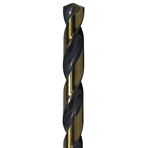 Drill America KFD3/64P12 KFD3/64 HSS Split Point Killer Force Jobber Length Drill Bit, 3/64", Black and Gold (Pack of 12) - KFD3/64P12 - size: 3/64"