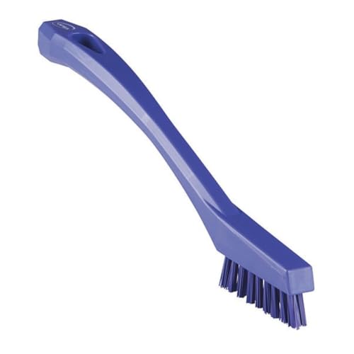 Vikan 44018 Brush,Detail,Stiff,9" x .5",PP/PBT,Purple - color: Multicolor