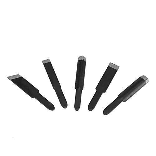 Woodworking Carving Chisel Electric Carving Machine Engraving Knife Tool with 5 Blades and 1 Wrench