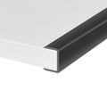 Rubber Edge Trim, Self-Adhesive U Channel Edge Protector for Plywood, Cabinet, 1-1/8" Wood Edge Banding, Flexible Furniture Repair, EPDM Material, Fit 1-1/8"(28mm), Length 10Ft, Black - size: Fit 1-1/8"- L10'