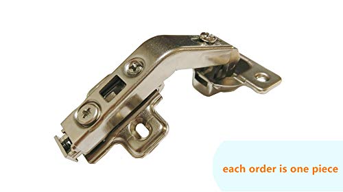 Lazy Susan Corner Cabinet Hinge 135° – Heavy Duty Folding Door Hinge for Kitchen Corner Cabinets, Stainless Steel, Includes Screws - size: 135 degrees