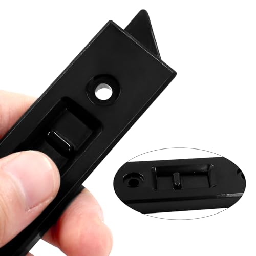 8 Pcs Window Latch Tilt Locks Latch, Spring-Loaded 76mm (Black) - color: Black, size: 8 Pack