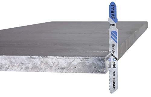 BOSCH T118G 5-Piece 3-5/8 in. 36 TPI Basic for Metal T-Shank Jig Saw Blades (Pack of 2) - size: 5 Count (Pack of 2)