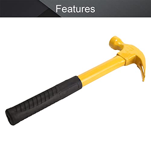 Utoolmart 8.8 Ounce Curved Rip Claw with Tubular Steel Handle - size: 32.5cm