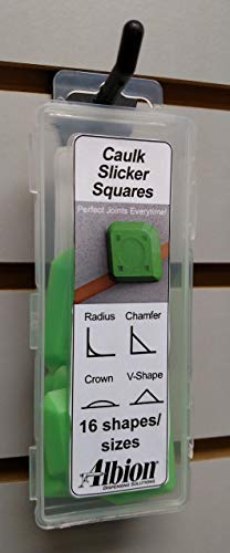 Albion Dispensing Solutions 1158-1 Caulk Slicker Squares 4 Piece Set Polyurethane - size: 1 Count (Pack of 4)
