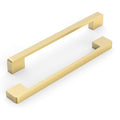 Brushed Gold Cabinet Pulls and Handles, 7.5 Inch, 10 Pack - color: Brushed Gold, size: 7.5"/192MM Hole Center