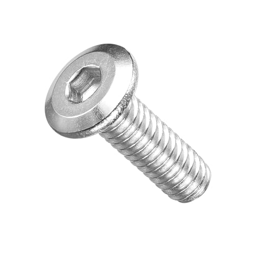 METALLIXITY Flat Head Hex Socket Cap Screws Bolts 1/4"-20x3/4 30Pcs - color: Silver Tone, size: 1/4"-20x3/4"
