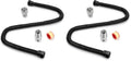 Stanbroil 1/2" OD x 3/8" ID 24" Non-Whistle Flexible Flex Gas Line Connector Kit for NG or LP Fire Pit and Fireplace (Pack of 2) - size: 24" (Pack of 2)