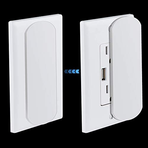 MvToe Magnetic Switch and Outlet Cover Light Switch Guards for Flat Modern Switches Toggle Switches, for Sabbath, Home and Office (6 Pack)