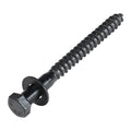 3/8 x 3-1/2 (50 Pack) Lag Screw Kit, 50 Screws and 50 Washers, Ceramic Black Ruspert Coating for Exterior Use, Meets ASTM A307 and ASME B18.2.1, Industrial/Commerical Grade by Makers Bolt - size: 3/8 x 3-1/2