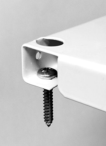 Pegboard Rack Wall Control Home & Garage Tool Storage & Organization White Metal Pegboard Pack - Two 32-Inch x 16-Inch White Steel Peg Board Panels - color: White