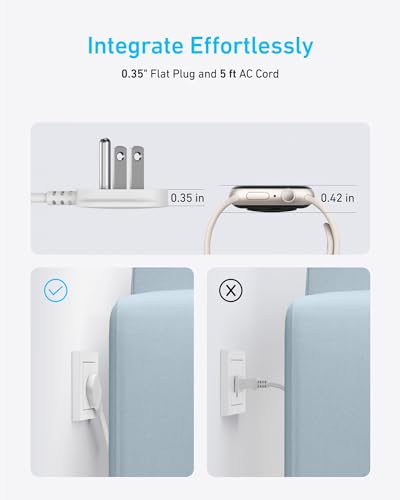 Anker Desktop Charger, 9-in-1 Power Strip with 300J Surge Protector, 100W - color: White