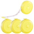 4 Pack Soft Retractable Measuring Tape,60-Inch 150cm,Yellow Double Scale Measurement Tape,for Body Measuring Sewing Tailor Cloth Knitting Home Craft Measurements - color: 4 Pack (yellow)