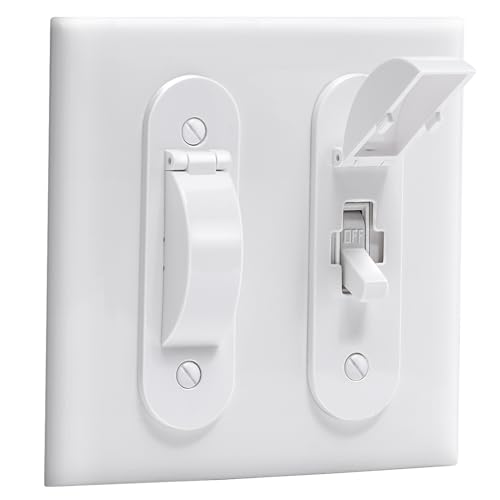 Wall Switch Guard, Child Proof Light Switch Cover Guard | Toggle Style | Light Switch Protection | Keep Toggle Switch in On or Off Position | 1 Pack, White - size: 1 Pack