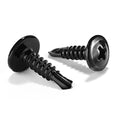 #8 x 5/8" Sheet Metal Screws 500PCS 410 Stainless Steel Truss Head Fast Self Tapping Screws Black Oxide by SG TZH - color: Black, size: #8 x 5/8"