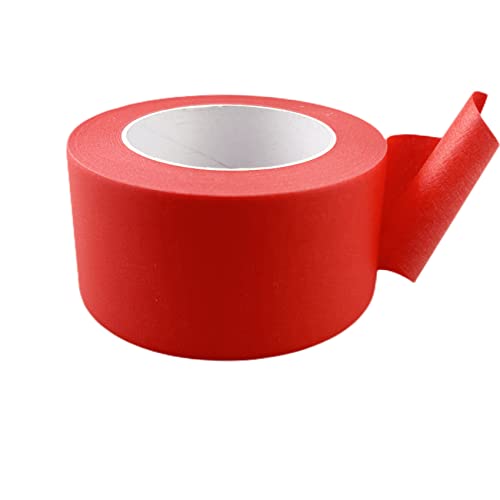 Red Wide Masking Tape, 3 Inch X 55 Yards - color: Red, size: 3 Inch X 55 Yard