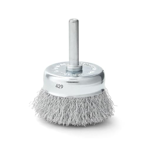 BOSCH WB025V3 3-Piece Wire Brush Set - Crimped Wire Wheel, End Wire Brush & Wire Cup Brush for Efficient Paint, Varnish & Rust Removal - Compatible with Drill/Drivers for Easy Surface Preparation