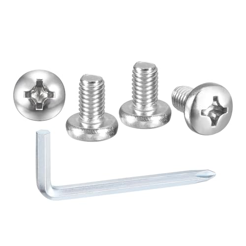 METALLIXITY Phillips Pan Head Bolt&Wrench Kit 1/4"-20x1/2 20Pcs - size: 1/4"-20x1/2"