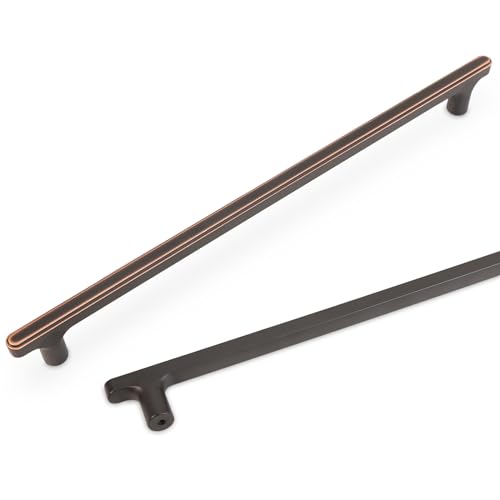 COTYKILEY 10 Pack 10 Inch(256mm) Oil Rubbed Bronze Cabinet Handles Kitchen Cabinet Pulls Kitchen Cabinet Hardware - color: Oil Rubbed Bronze, size: 10" Hole Center（256MM）