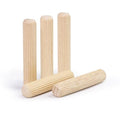3/8" x 2" Wooden Dowel Pins, FoDau770 Fluted Wood Dowel Rods, Natural Beech Wood Dowel Pegs for Crafts, Woodworking, DIY Furniture - 200 Pieces - size: 3/8" x 2"