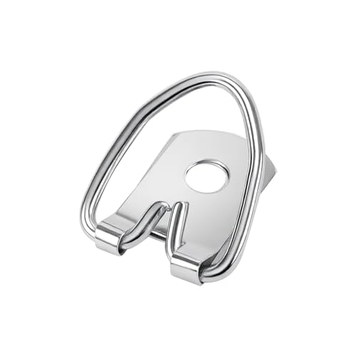 SHEUTSAN D Ring Picture Hangers, 1.25 Inch, 500 Pack with Screws, Single Hole Frame Hanging Hooks