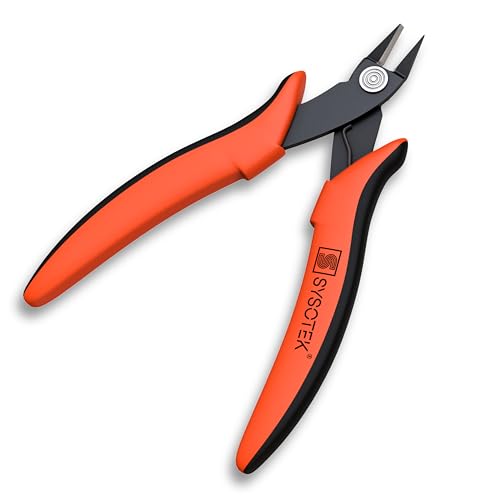 Flush Cutters Precision Wire Cutters for Fiber Optics, Electronics and Jewelry Making tool Mini Diagonal Cutting Pliers Perfect for Zip Ties, Electrician Tool, Small Wire, crafting and more
