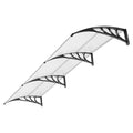 VIVOHOME Polycarbonate Window Door Awning Transparent 38 Inch x 115 Inch - color: Transparent, size: 38 Inch x 115 Inch