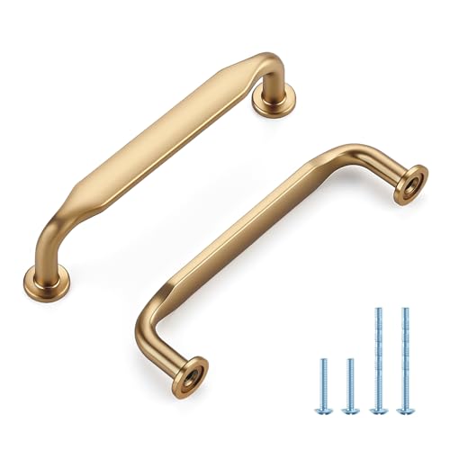 HOME EDIT Champagne Bronze Solid Cabinet Handles & Pulls 3-3/4 Inch 10 Pack - color: Champagne Bronze, size: 3-3/4 inches Hole Center