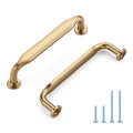 HOME EDIT Champagne Bronze Solid Cabinet Handles & Pulls 3-3/4 Inch 10 Pack - color: Champagne Bronze, size: 3-3/4 inches Hole Center