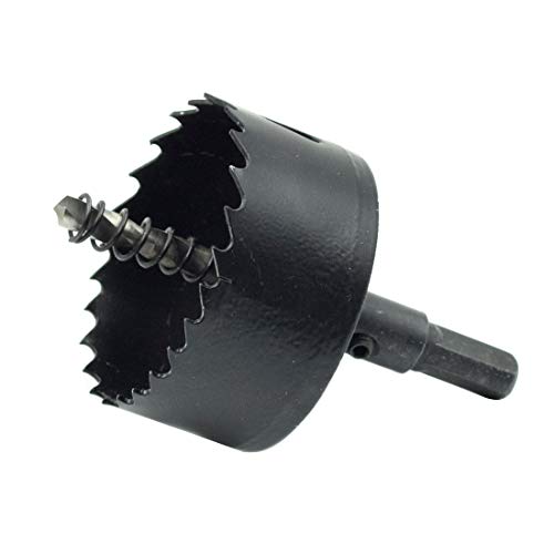 2-3/4"/70mm Bimetal Hole Saw Triangle Shank Hole Cutter - color: black, size: 2-3/4"