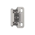 Amerock 1 Pair 1/4" Overlay Polished Chrome Partial Wrap Cabinet Hinge - color: Polished Chrome, size: 1/4 Inch (6 mm) Overlay