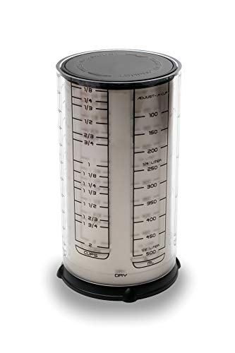 KitchenArt Professional Series 2 Cup Adjust-A-Cup, Champagne Satin, Adjustable, 1/8 to 2-Cup - color: Champagne Satin