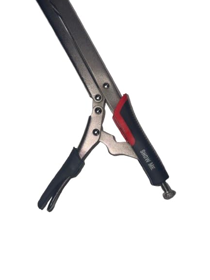 15" Extended Reach Locking Pliers with Non-Slip Grip Handle – Heavy Duty Long Nose Vise Grip for Tight Spaces – Corrosion Resistant Steel – Quick-Release Lever