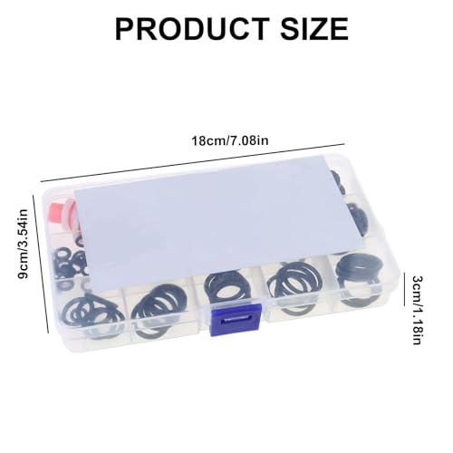 1pcs Flat Ring Seal Washer Assortment Set Multiple Sizes Loosening Prevention Gaskets for Faucet Pipe Water Hose Repair, M