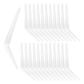 24 Pack 12" x 10" Heavy Duty Metal Shelf Brackets, Floating Shelf Bracket, L Brackets for Shelves, Perfect for 12 Inch Wide Wood Boards, Rustic Farmhouse Decorative Wall Mount Corner Brace - size: 24 Pack 12" x 10" White