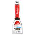 Goldblatt 3" Putty Knife, Stainless Steel Scraping Paint, Putty Knife Scraper with Hammer End, Soft Grip, Perfect for Drywall Repairing and Finishing - size: 3 Inch