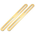 M METERXITY 2-Pack Flat Mending Plate Support 8.27x0.94in, Gold - color: Gold, size: 210 x 24mm