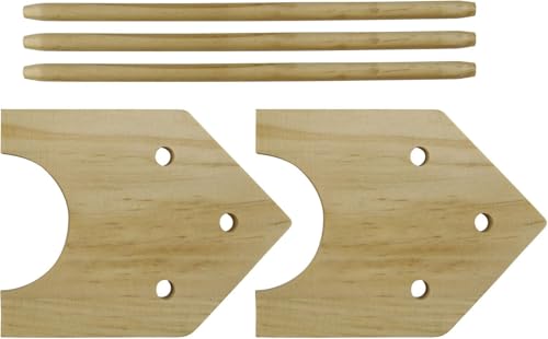 SE Mini Wood Pliers Rack - Pine Wood Dowels Rack - Mini Tool Organizer - Tool Free Assembly - WI-PS6
