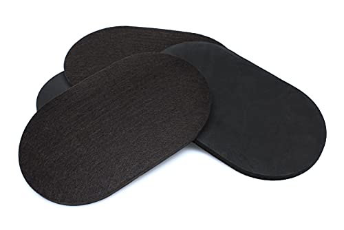 Slipstick 9-1/2” x 5-3/4” Oval Heavy Furniture Movers for Hardwood Floors (4 Pack) Premium Reusable Felt Furniture Sliders for Moving Heavy Appliances & Furniture on Hard Surfaces, CB139 - size: 9-1/2" x 5-3/4" Oval (For Hardwood)