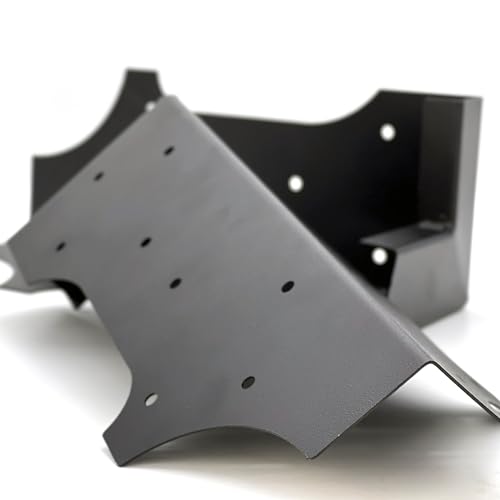 Hi-Flame 4 Set Raised Garden Bed Corner Brackets with Screws, Fit Lumber up to 2 Inch x 12 Inch Raised Bed Brackets for Vegetable Garden (Black)