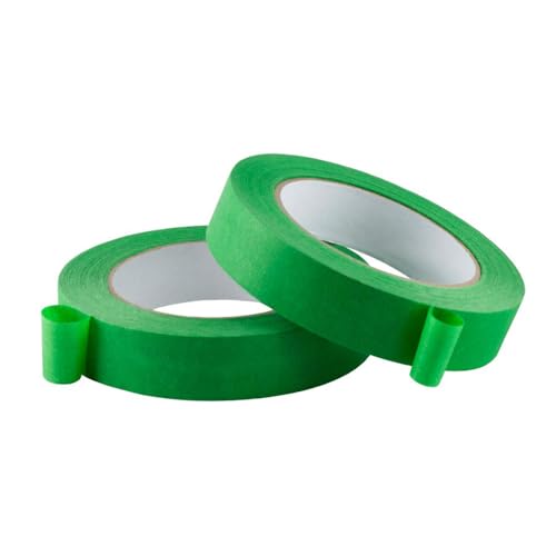 Green Masking Tape, 1 Inch x 55 Yards, 2 Rolls - color: Green