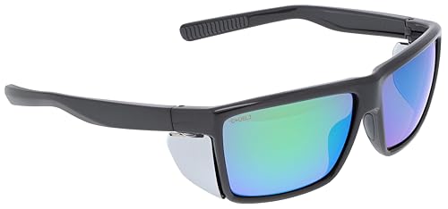 MCR Safety Swagger SR2_Parent Swagger Glasses - color: Charcoal Frame (Polarized Green Mirror Lens)