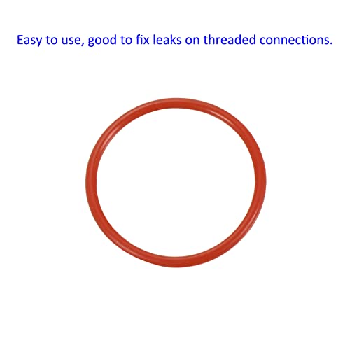 M METERXITY 30 Pack Silicone O-Rings - Garden Water Hose Rubber Sealing Gasket Ring, Soft & Elastic, Apply to Outdoor (14mmx16mmx1mm, Red) - size: 14mmx16mmx1mm