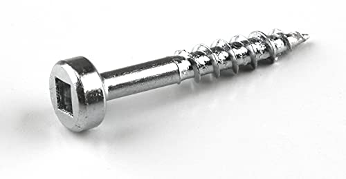 Kreg Zinc Pocket-Hole Screws - SPS-C1-500 - 1-Inch - Coarse Thread - Pan Head - Indoor - 500 Count | Zinc Pocket-hole Screws, Coarse Thread, Pan Head for Strong Indoor Woodworking Joints