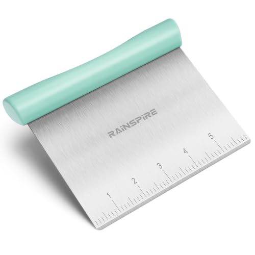 Multi-Purpose Stainless Steel Bench Scraper Dough Blender & Pastry Cutter - color: Mint Green