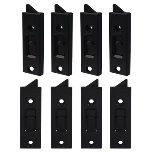 8 Pcs Window Latch Tilt Locks Latch, Spring-Loaded 76mm (Black) - color: Black, size: 8 Pack