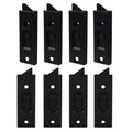 8 Pcs Window Latch Tilt Locks Latch, Spring-Loaded 76mm (Black) - color: Black, size: 8 Pack