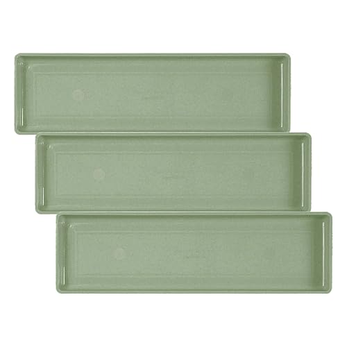 Novelty 10240, Sage, Countryside Flower Box Tray, Medium (22.25” x 6.5”) (Pack of 3) - color: Sage, size: 22.3" x 6.5" x 1" (Pack of 3)