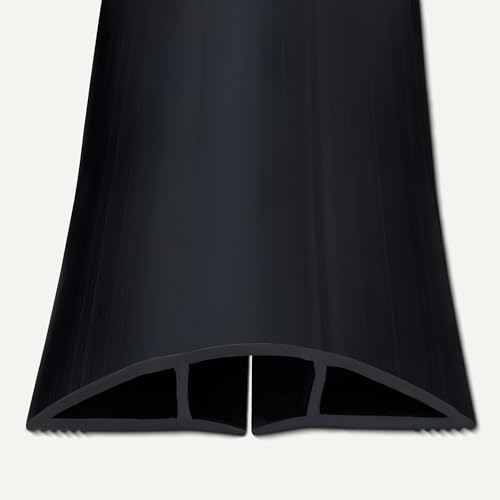 Amazon Basics Floor Cord Cover, 6ft Length, 2.6" Diameter, Cable Protector, Black - size: 72 x 2.6 x 0.6 inches